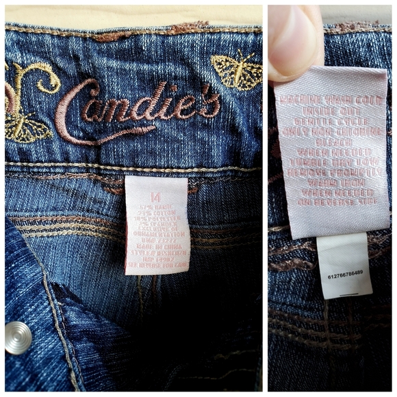 Candie's Button-Accent Denim Bermuda Shorts - Picture 3 of 16